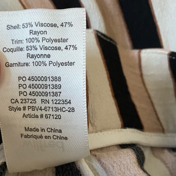 Aritzia WILFRED Striped Faun Pant - Picture 6 of 6